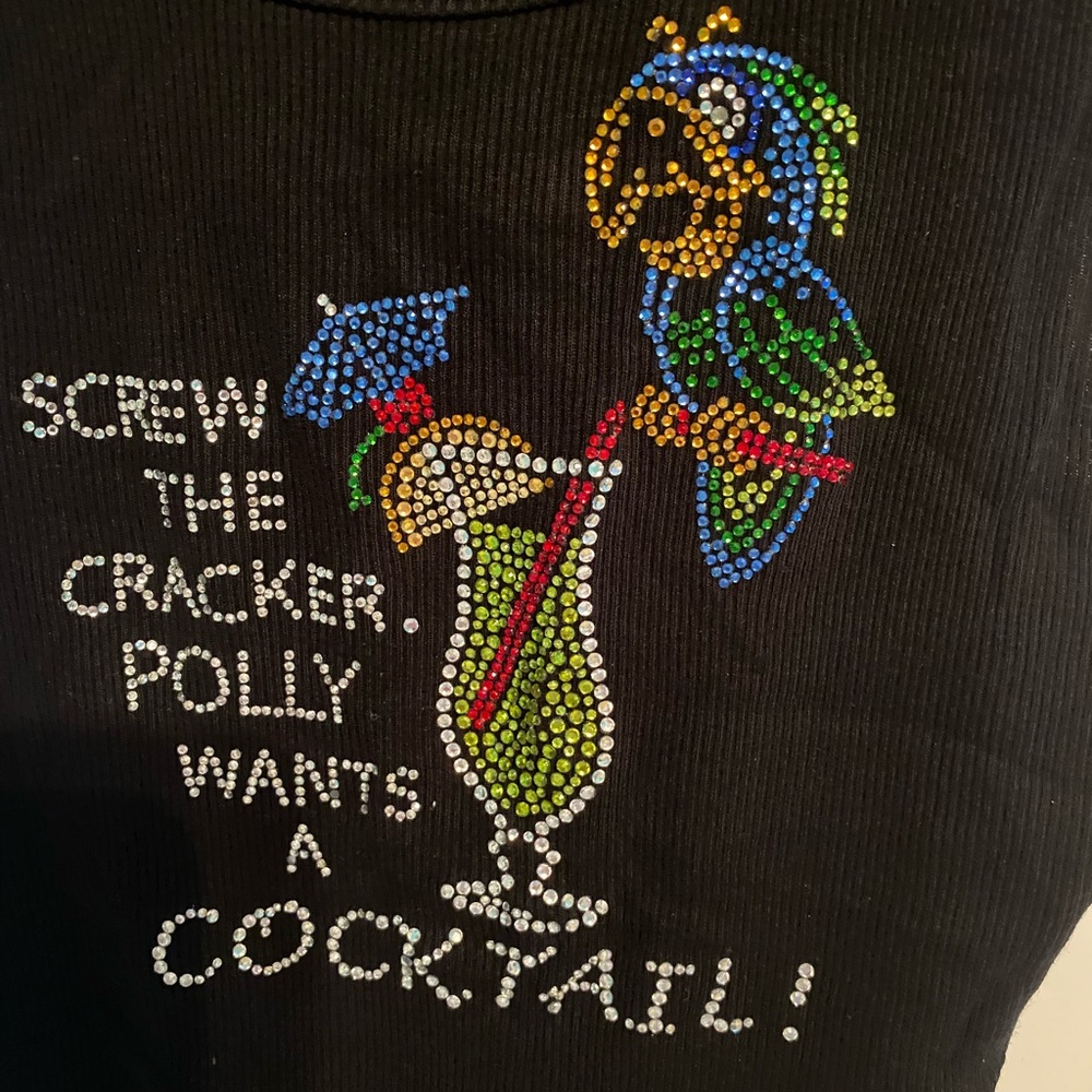 TANK TOP - “Polly wants a cocktail”